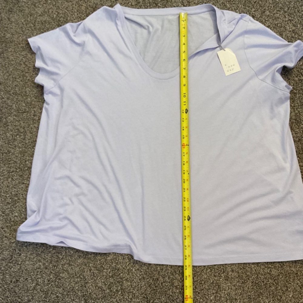 A New Day Women's Light Purple Sz 4X Casual T-Shirt Lightweight NEW - Picture 6 of 9